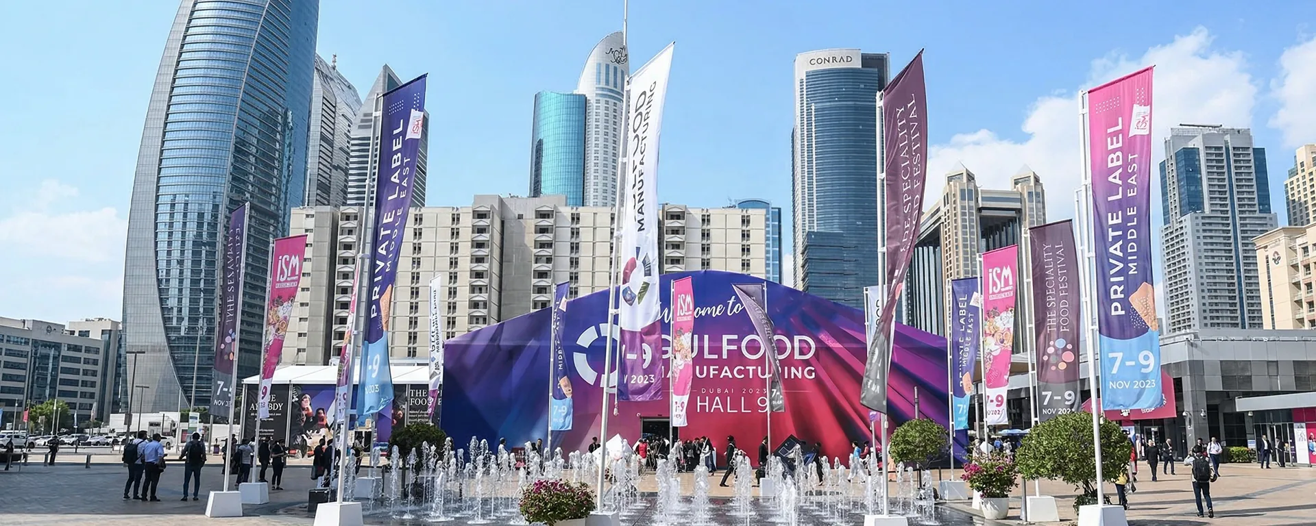 Custom exhibition stand built in Dubai by House of Exhibitions