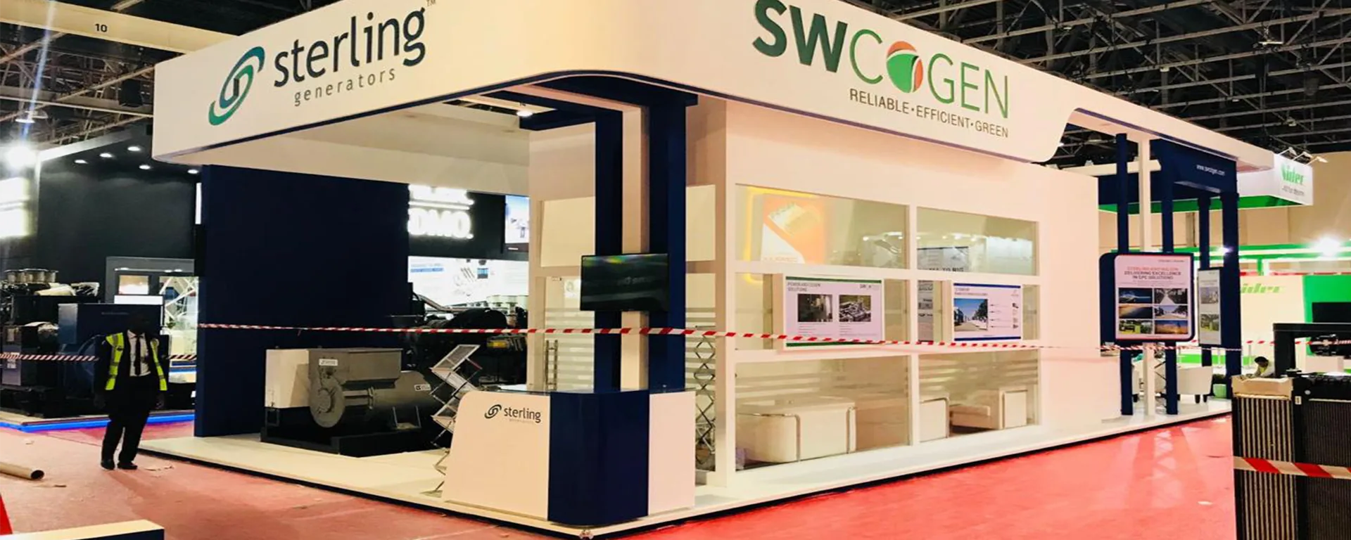 Custom booth fabrication with premium finishes by House of Exhibitions