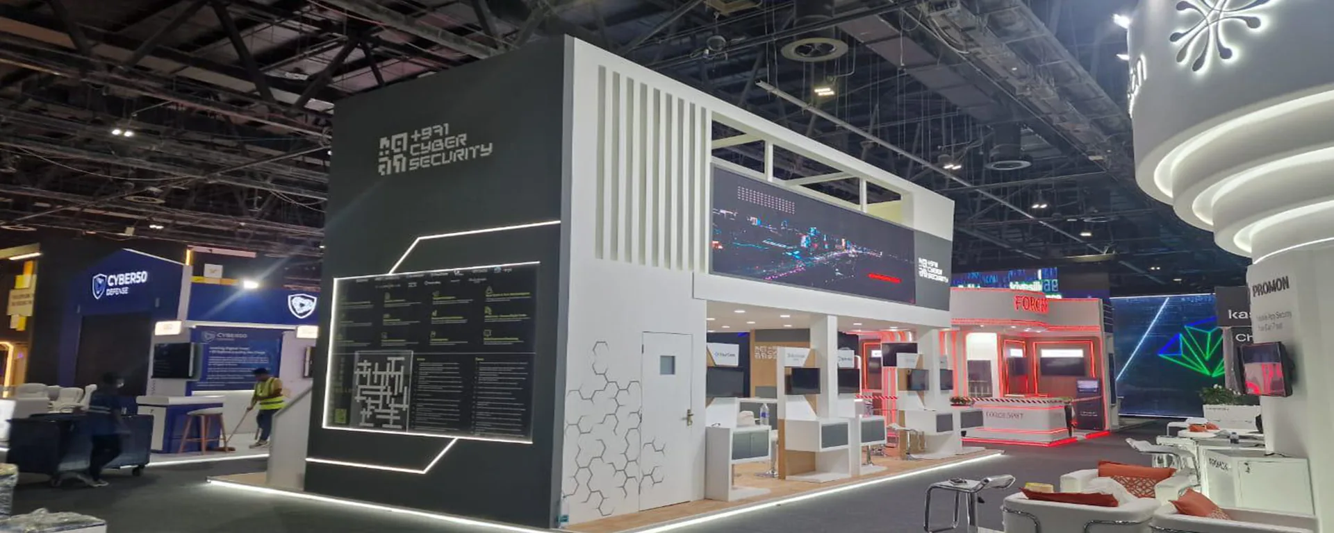 Trade show stand design and build by House of Exhibitions Dubai
